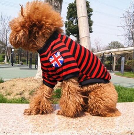 Striped Dog Clothes Summer Pet Vest For Dogs Costume Chihuahua Yorkshire Pet Dresses Cotton Dog Vest Shirt Puppy Pets Clothing: 01 / L