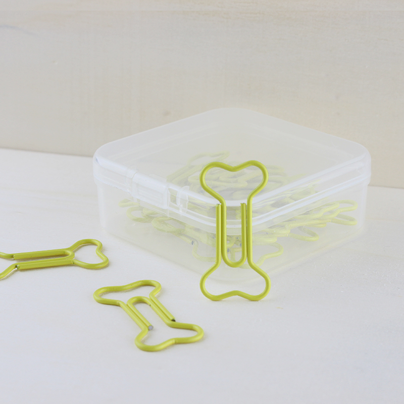 Dog's Bone Paper Clip Gold Bone Special-shaped Paper Clips Office Supplies Paperclip Bulldog Clips Cute Paper Clips Decorative