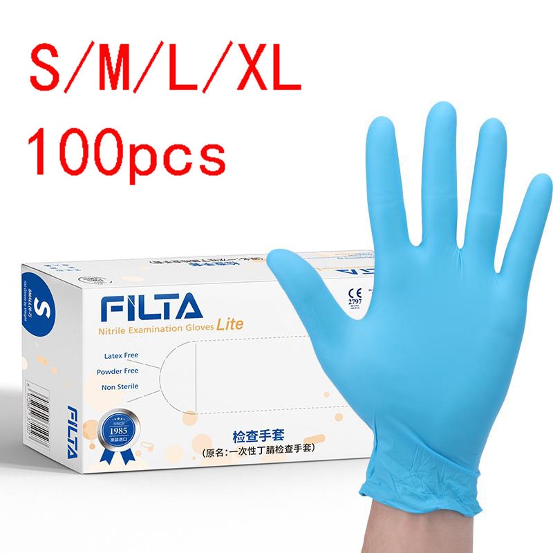 100 Stuks Wegwerp Handschoenen Latex Nitril Rubber Handschoenen Keuken/Afwassen/Werk/Tuin Handschoenen Links En Rechts universele