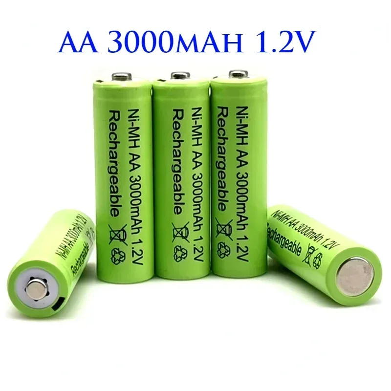 2025 neAA 1,2 V3000mAh Ni-MH 1,2 V baterías batería recargable verde lámpara Solar de jardín linterna LED lámpara linterna