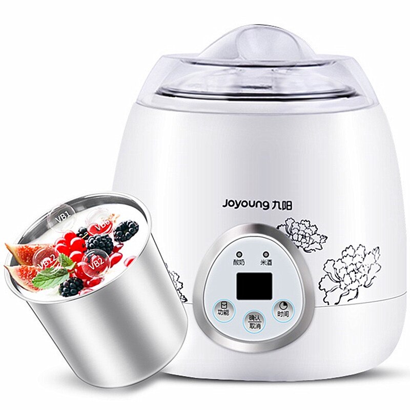 220V 1L Mini Huishoudelijke Elektrische Yoghurt Maker Multifunctionele Automatische Rijst Wijn Fermenteren Machine Met Roestvrij Staal Binnenste