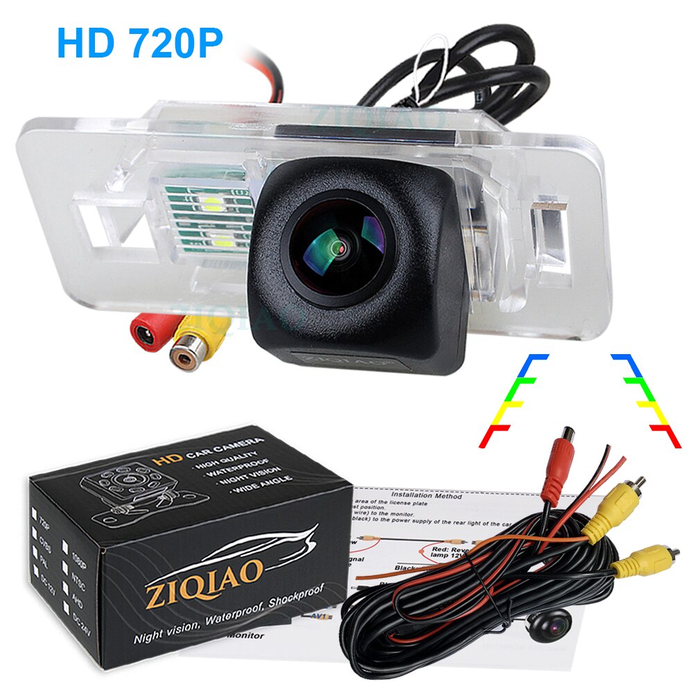 Ziqiao voor bmw 1- serie  e82 3 -serie  e90 e91 5- serie  e39 x1 x3 nachtzicht dynamische achteruitrijcamera  hs023: 720p hs023b