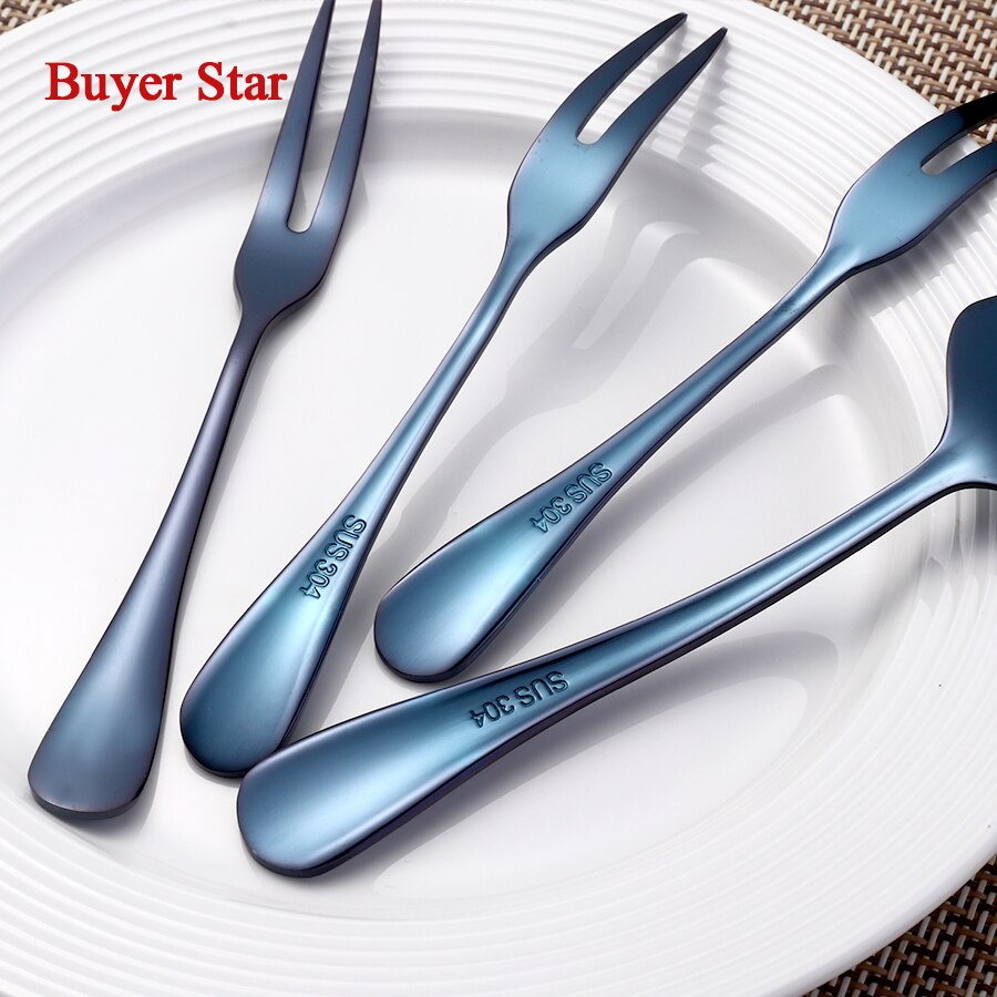 Brandz klassisk blå tårtkniv spade bröllopsbestick servisset barock tårtavdelare vändare silver silverset