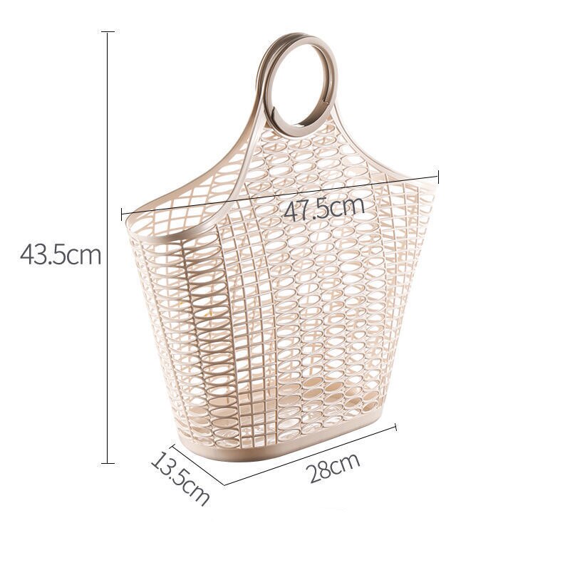 Newest Small Medium Large Plastic Portable Hand Kitchen Storage Shopping Basket Fruit Vegetable Basket: S