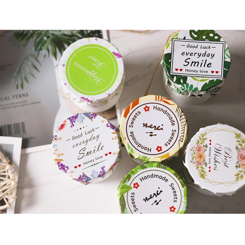 10packs/lot Plant Pudding cup Sticker Scrapbooking Material baking Label Handmade Decorative Sticker for Party