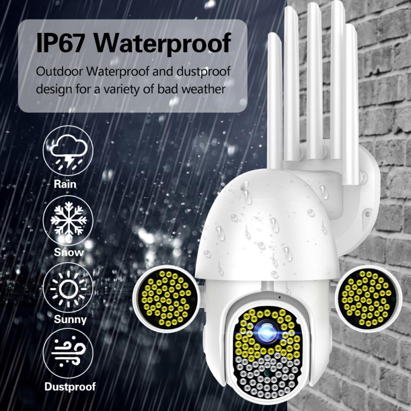 Waterpoof PTZ IR Speed Camera Waterproof 5X Digital Zoom 1080P WiFi Security CCTV Camera Audio With Mic