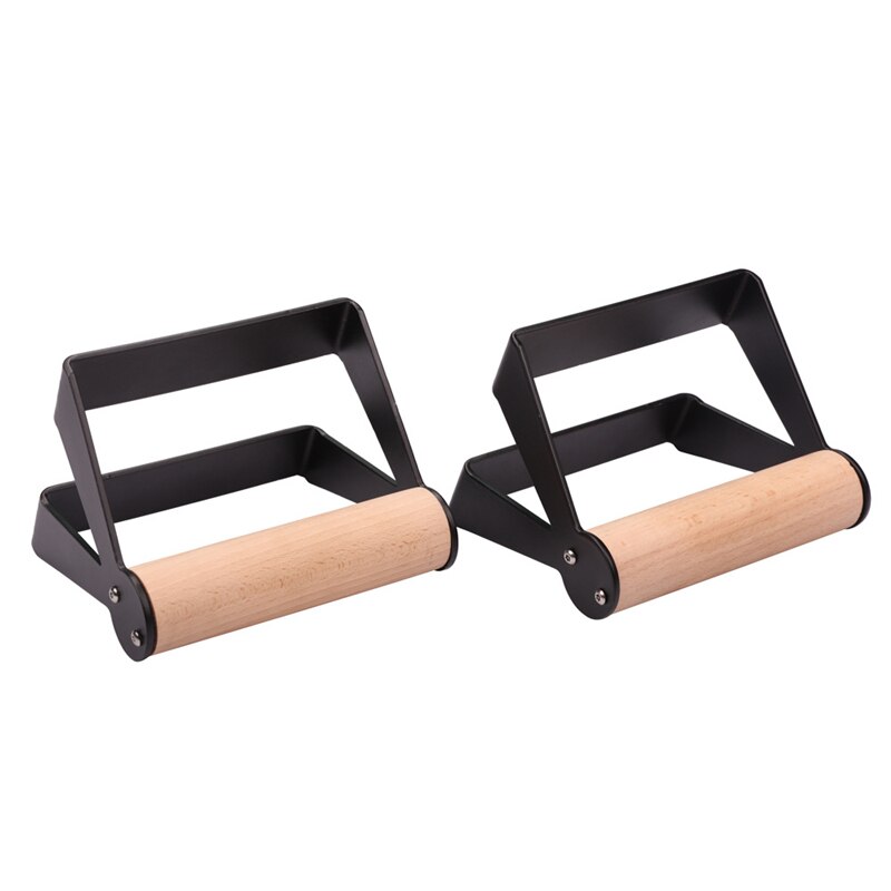 Soportes de madera para flexiones, manijas de Fitness para piso, barra doble paralela, gimnasio en casa, barras de entrenamiento muscular de pecho Abdominal: Default Title
