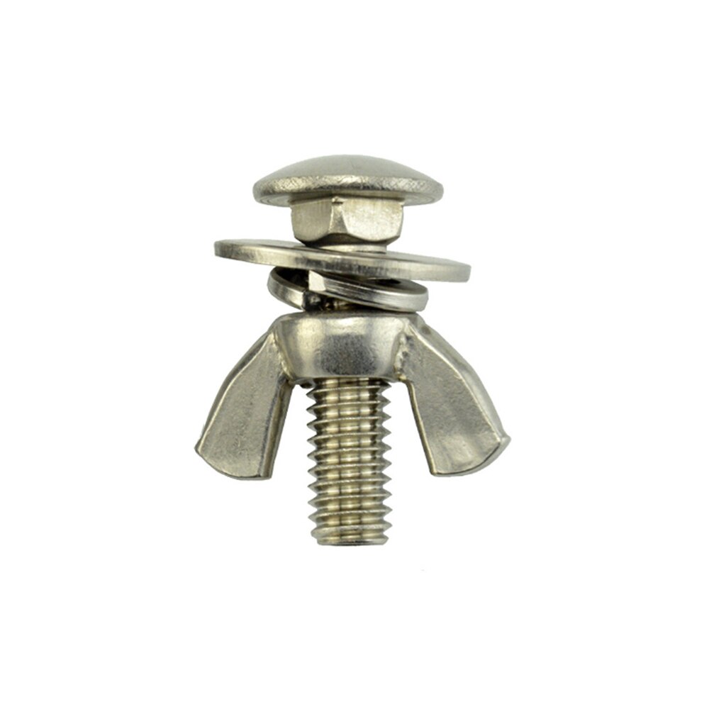 Stainless Steel Tech Diving Butterfly Screw Bolts Wing Nuts Tech Diving Backplate Screws: 1set