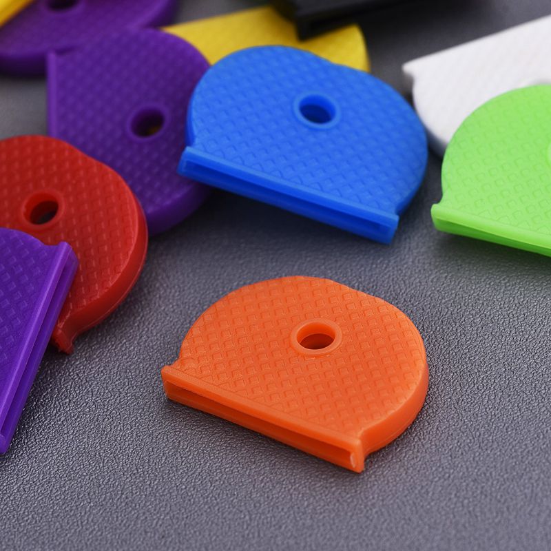 Jhd -24 sleutelkappen met flexibele sleutelkap voor eenvoudige identificatie van deursleutels, multicolor