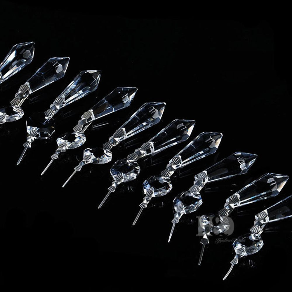 30mm Lamp Ball Prism Crystal Ball Sun catcher Rainbow Maker Window Hanging Ornament Sun Catcher Home Garden Decor: Style 2-10pcs-80mm