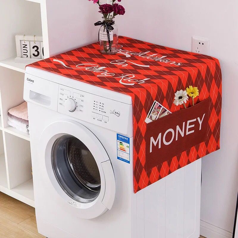 Waterproof Cover Of Drum Washing Machine Cover Cloth Refrigerator Cover Home Decoration Dust Protection Cover