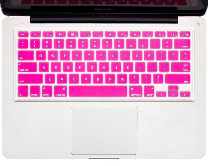 Siliconen Toetsenbord Cover Voor Apple Macbook pro 13 "13.3'' A1278 Unibody MC700 MC724 tot late 13.3 inch ONS: rose