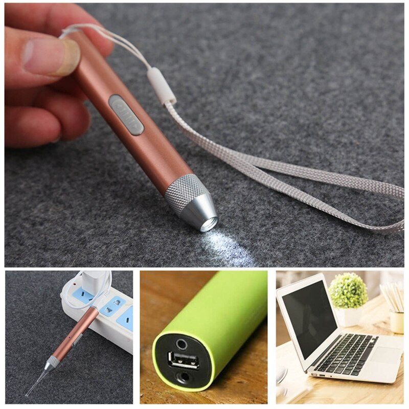 Portable Stainless Steel Rust-proof Safe Ear Wax Cleaner LED Light Luminous Waterproof Earwax Remover