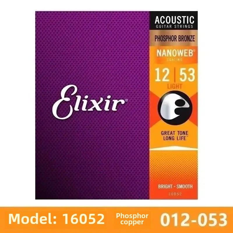 Guitar Strings Illices Bronze Phosphate Strings Electric Guitar Strings 12052 12002 Wooden Guitar Strings 16052 027: black