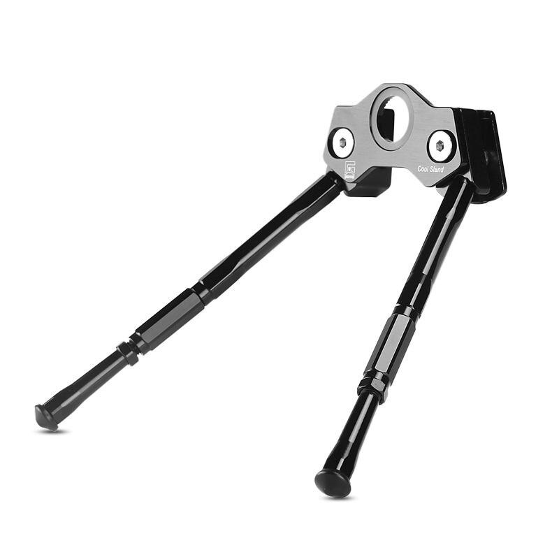 Adjustable Crank Stand Pedal Kickstand Mountain Road Bike Kickstand: black