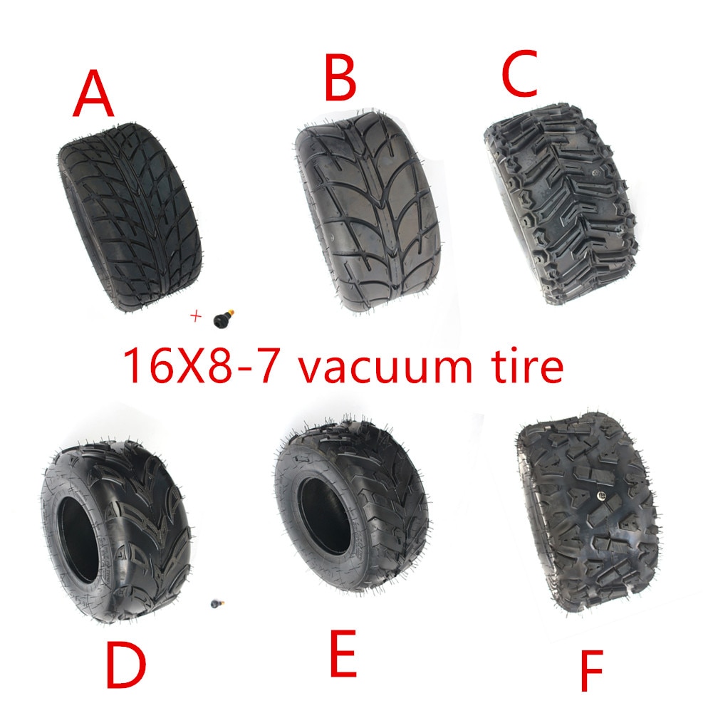Neumático de vacío de 16X8-7 pulgadas 16*8-7 (200/55-7) neumáticos de carretera resistentes al desgaste neumáticos de ruedas para KARTING ATV UTV Buggy GO KART