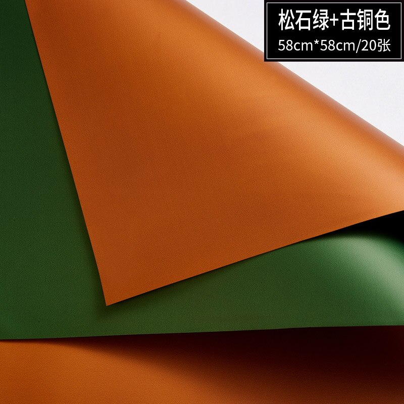 20 Stuks/pak Van Bloemen Inpakpapier Waterdichte Twee-Kleur Dubbelzijdig Ouya Papier Boeket Inpakpapier Bloemen Materialen: 9