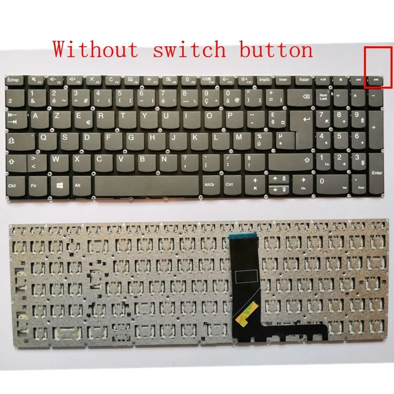 RU/SP/US clavier d'ordinateur portable pour Lenovo Ideapad 320S-15ABR V330-15ISK V330-15IKB 330S-15IKB 330S-15ARR 330S-15AST 300-15AST: Blue