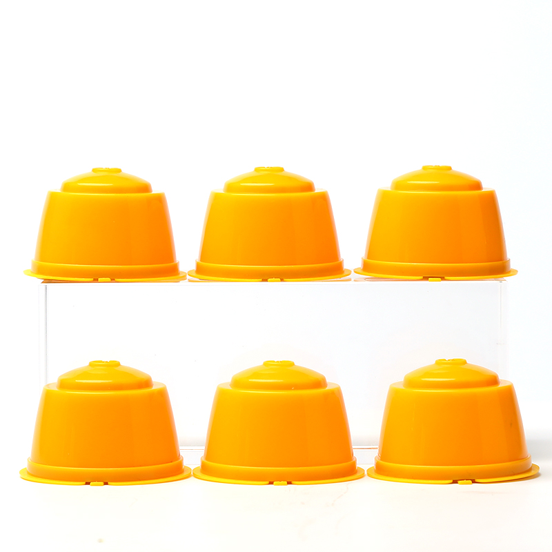 Capsules de café réutilisables pour Dolce Gusto, dosette pour nescafé, avec cuillère, brosse, accessoires de cuisine, 6 pièces