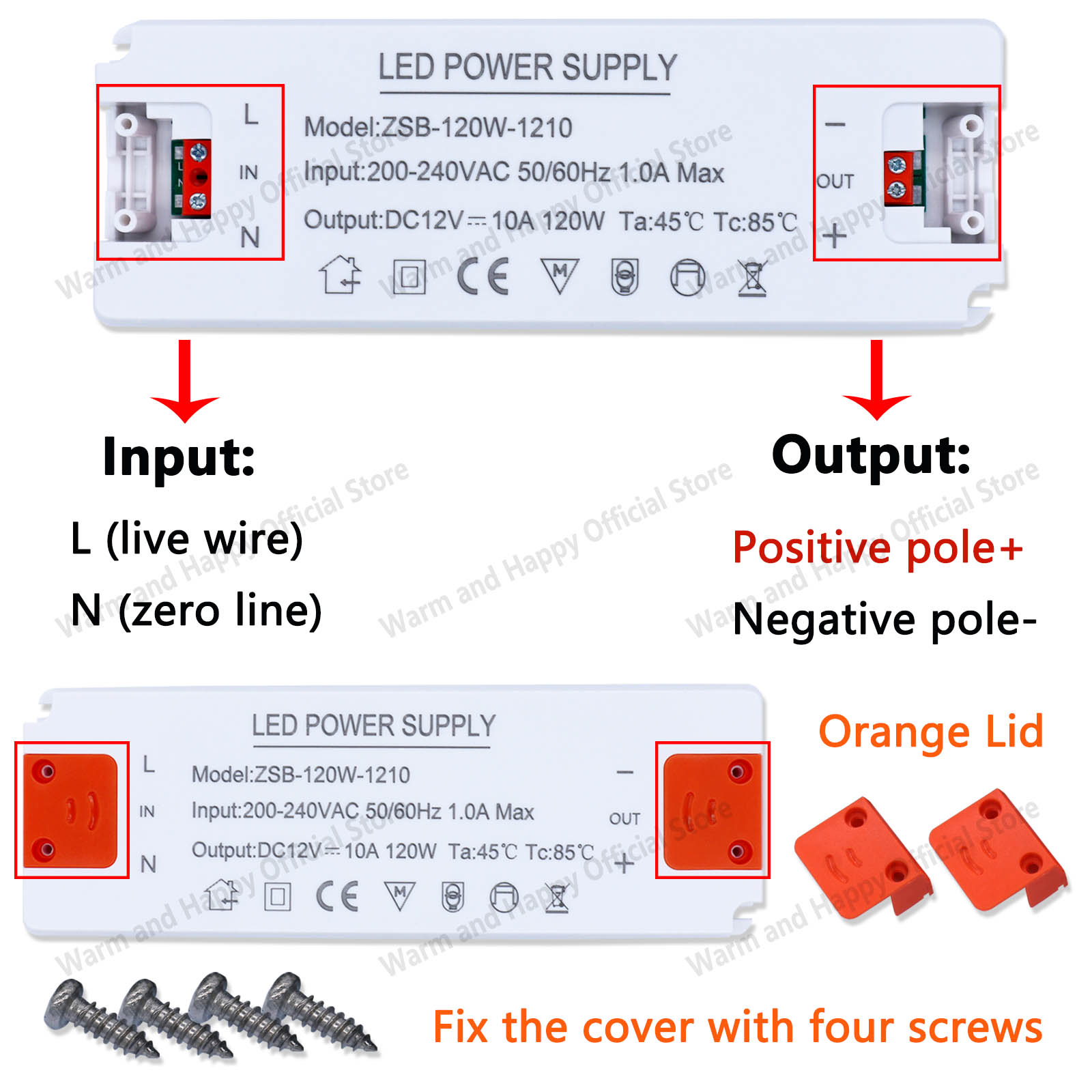 Driver voor Leds 12 Volt Voeding 12 W 18 W 24 W 36 W 60 W 120 W 220 V Led Lamp Lichtslingers Driver Verlichting Transformator