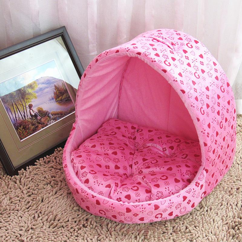 Princess Dog Bed Small Warm Cat House Slippers Pet Detachable Washable Cushion Dog Beds For Large Dogs Puppy Rabbits