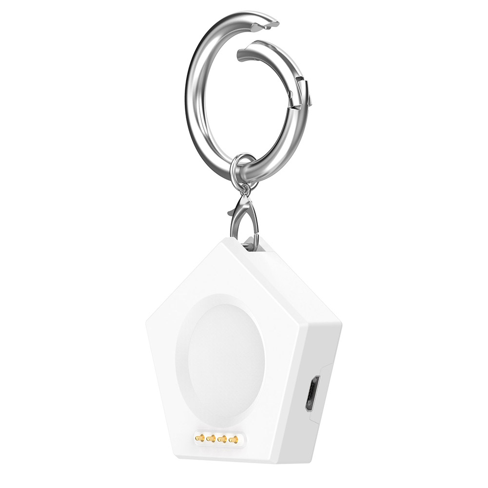 Cargador portátil magnético, base de carga inalámbrica tipo C/puerto Micro para Oneplus Watch2 OPPO Watch X/4pro/3 Pro/3/2/SE: Marrón claro