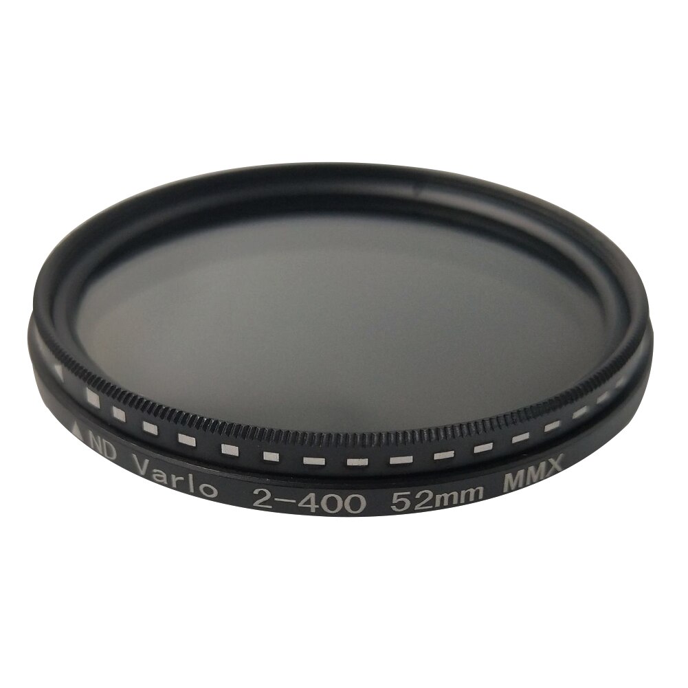 Profissional nd filtro acessórios câmera eficaz liga de alumínio fotografia variável densidade neutra redução de luz portátil: 52mm