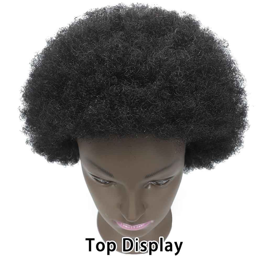 8 Inches Afro Mannequin Head Hair Traininghead Styling Head Braid Hair Dolls Head for Practicing Cornrows and Braids