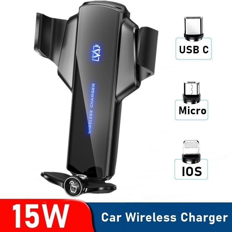 Tongdaytech 15w magnético carregador de carro sem fio para o iphone xs 8 7 6 11 12 pro max carregador rápido no suporte do carro para samsung s21 s20