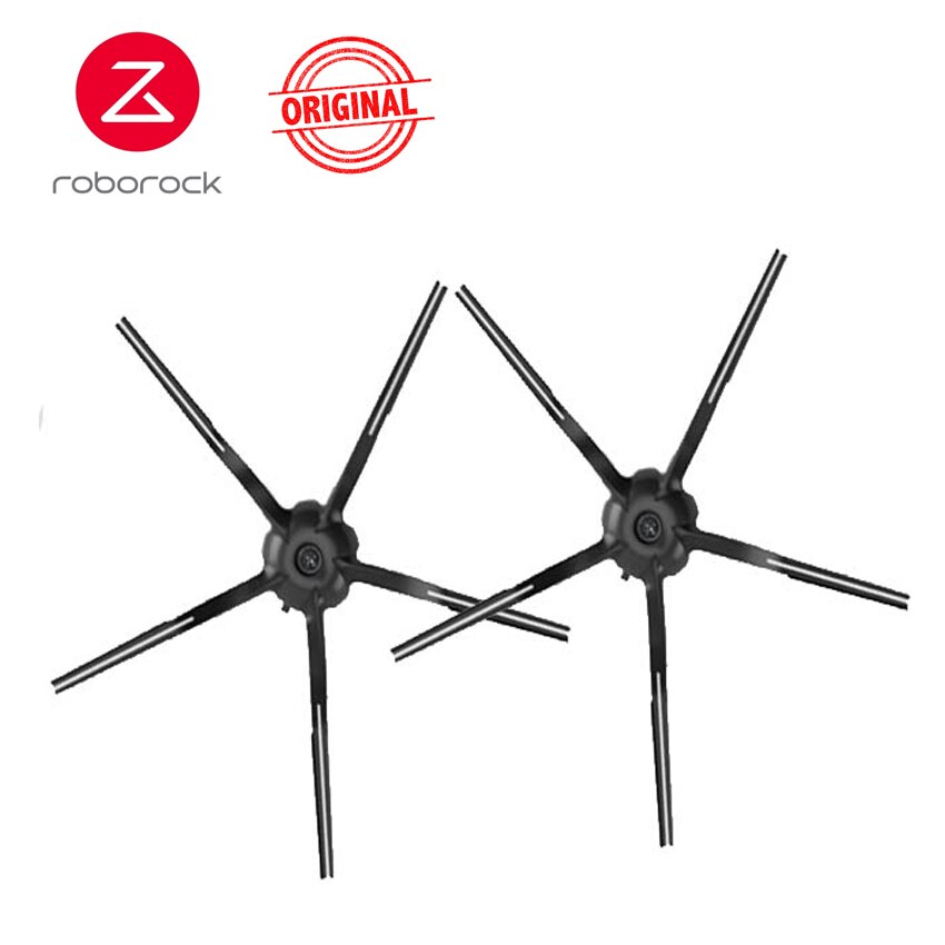 Original roborock tilbehør  s5 max filter aftagelig hovedbørste sidebørster moppe klud  s6 maxv  s4 s50 s60 støvsuger dele: B -5- -arms sidebørste