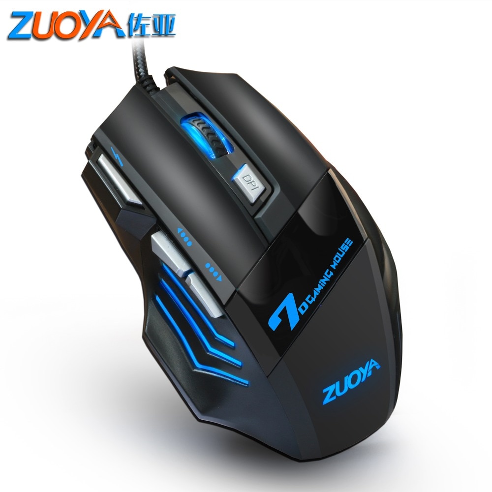 Wired Gaming Mouse 7 Button 5500 DPI LED Optical USB Game Mouse Computer Mouse Gamer Mice Cable Silent Mause For PC