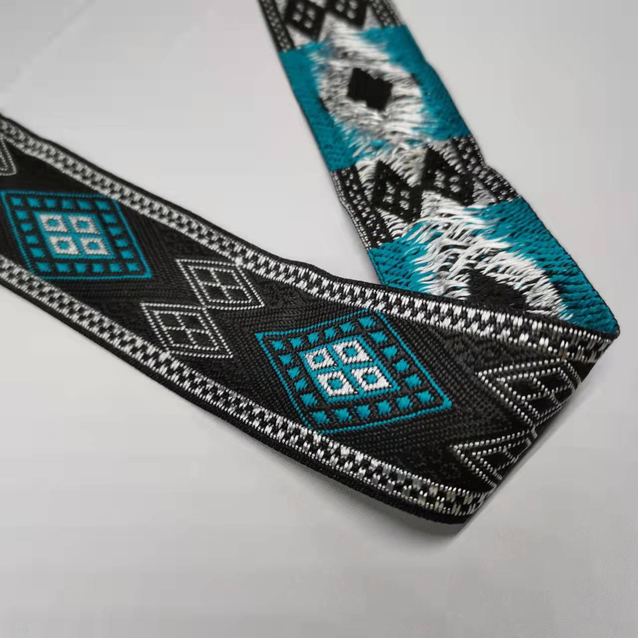 Ruban Jacquard tissé, 33mm de large, 7 yards, sangle pour chien, bricolage, plusieurs Styles: 5