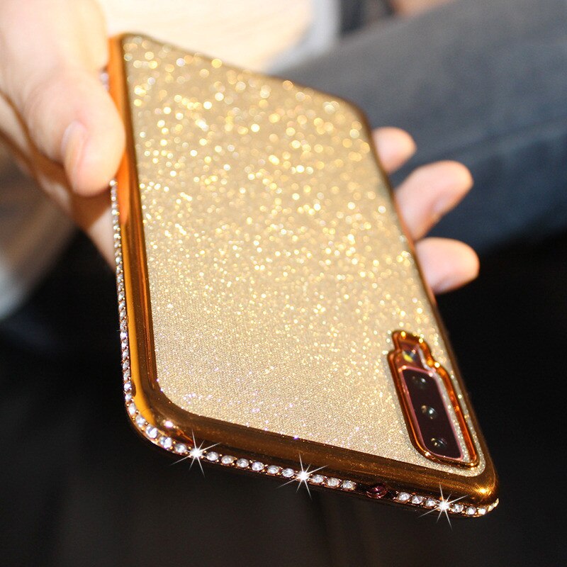 3D Strass Zachte Case Voor Xiaomi Redmi Note 7 8 Pro Gevallen Glitter Coque Voor Xiomi Redmi 7A Note 7 pro Redmi7A Redmi7 Tpu Cover