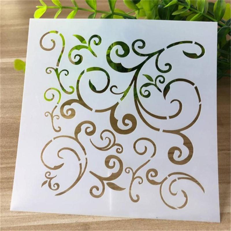 Pochoir de peinture ajouré, 1 pièce, gaufrage, bricolage, artisanat, Journal, accessoires de Scrapbooking, décoration réutilisable: 9
