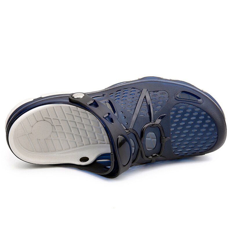 ZGZJYWM Jelly Shoes Unisex Summer Men Beach Sandals Hollow Slippers Men Flip Flop Sandalias Outdoor Summer Chanclas