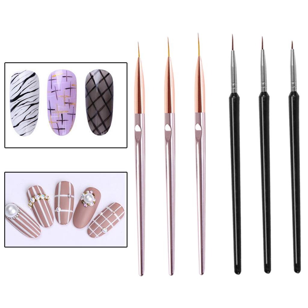 3Pcs Nail Art Pen Set Painting Drawing Flower DIY Leaves Petals Dotting Salon Use Blending Nail Art Tips Builder Details