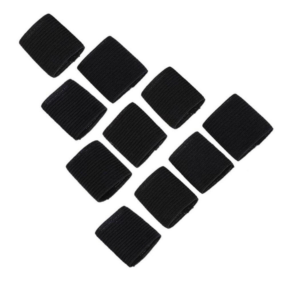 10Pcs Stretchy Sport Vinger Mouwen Artritis Ondersteuning Vinger Wrap Guard Outdoor Basketbal Strand Volleybal Vinger Bescherming