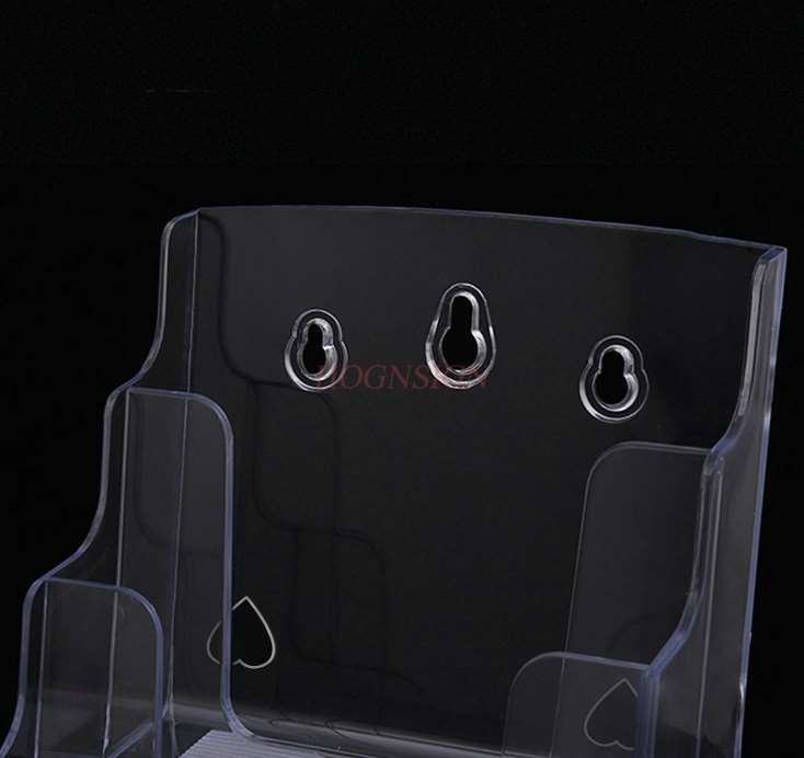 A4 Twee-Layer Desktop Transparante Informatie Plank Display Box Folder Catalogus Muur Opknoping Acryl Informatie Doos