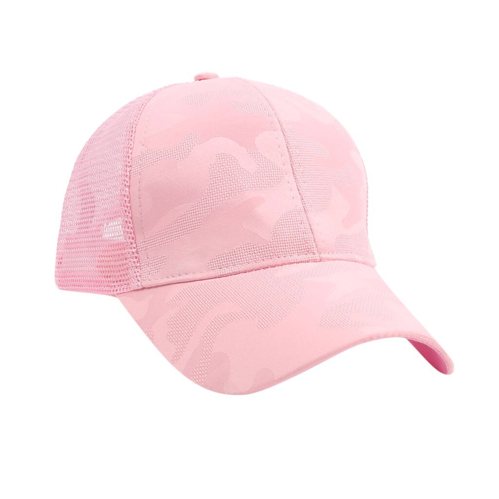 Camouflage ademende pet dames heren verstelbare baseballpet outdoor sport snapback zonnehoed voor hardlopen wandelen sombrero's vrouw: C