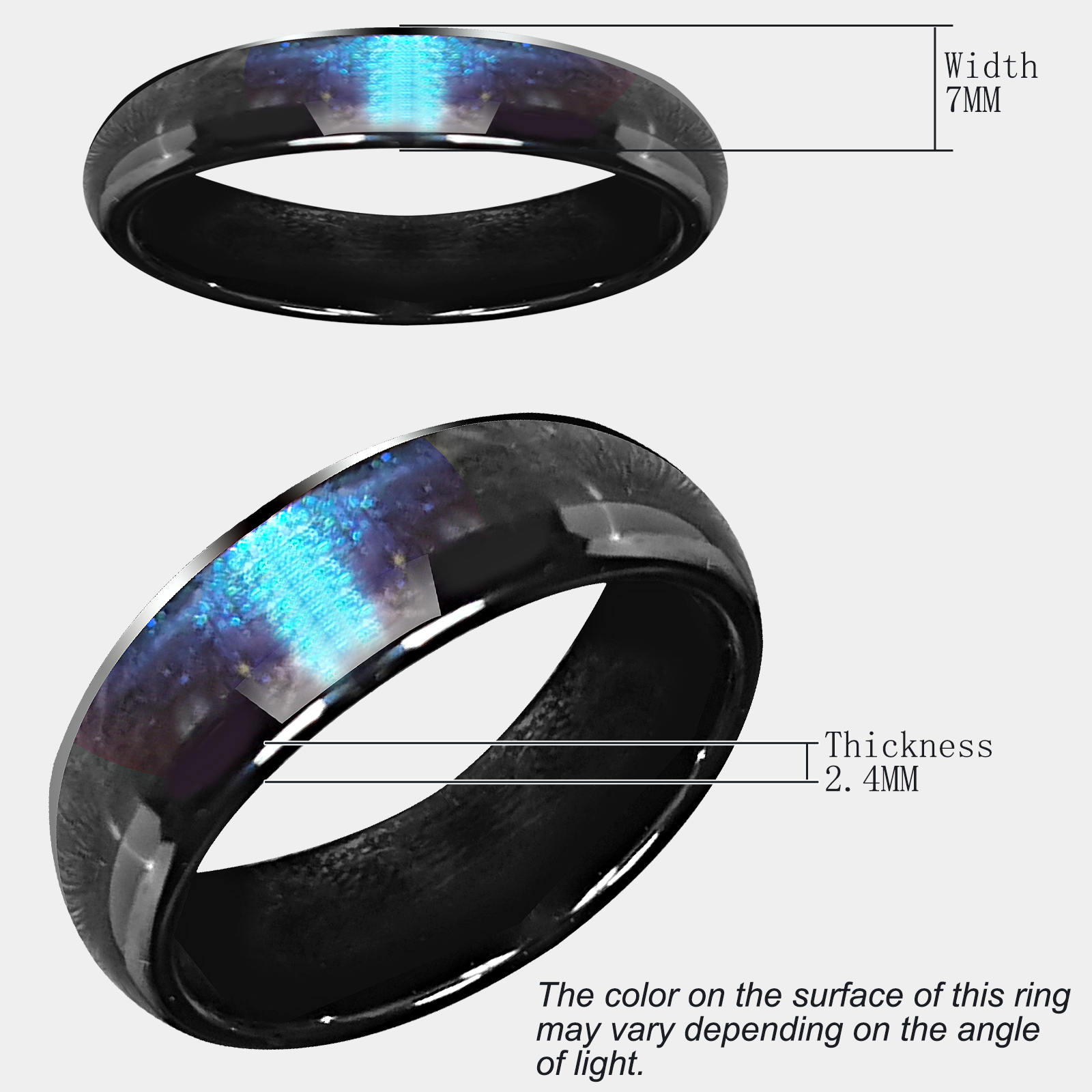 Bague intelligente en céramique programmable pour hommes ou femmes, puce NDavid Ntag216, 888 octets