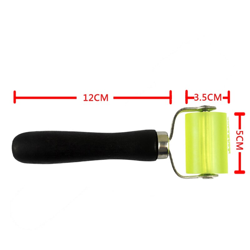 35/50mm Rubber Pressure Roller Tool Stamping Tool with Bearing Art Craft Wall Painting Car soundproofing for Home: Gold