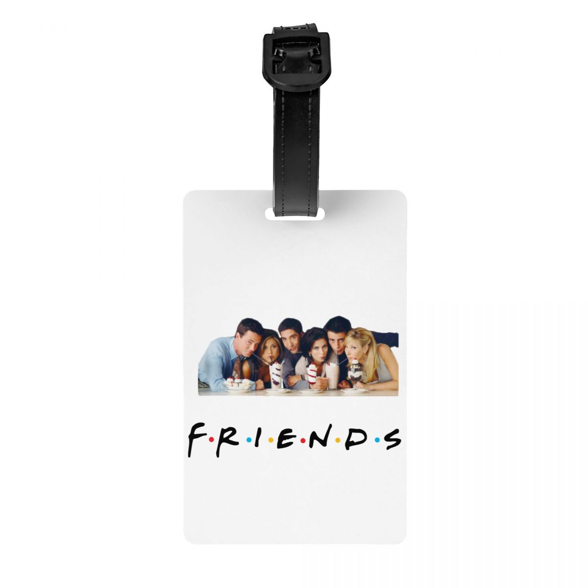 Custom Vrienden Tv Show Bagagelabel Met Naam Kaart Privacy Cover Id Label Voor Reistas Koffer: Blauw