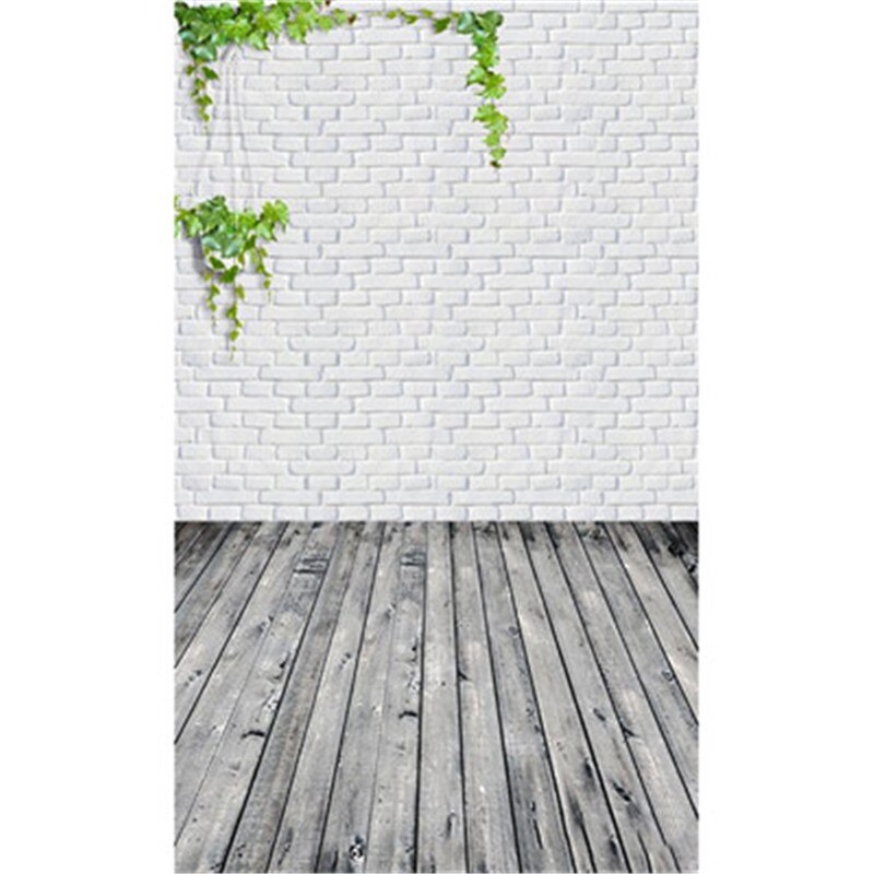 Party background wall Wedding party Vinyl waterproof Wood Brick wall Floor Studio Prop Backdrop Background 90*150cm