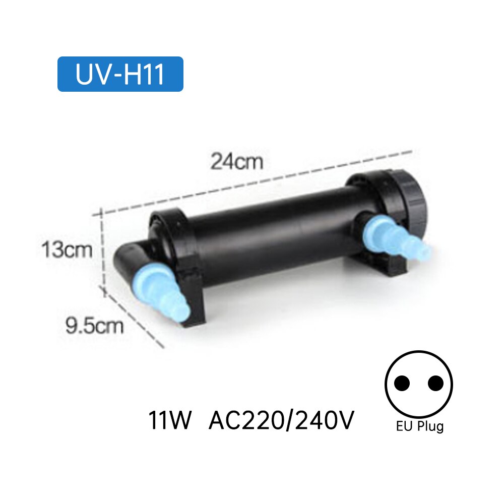 220V UV 5W-H36 36W UV Sterilizer Lamp Light Ultraviolet Filter Clarifier Water Cleaner For Aquarium Pond Coral Koi Fish Tank: EU PLUG 11W