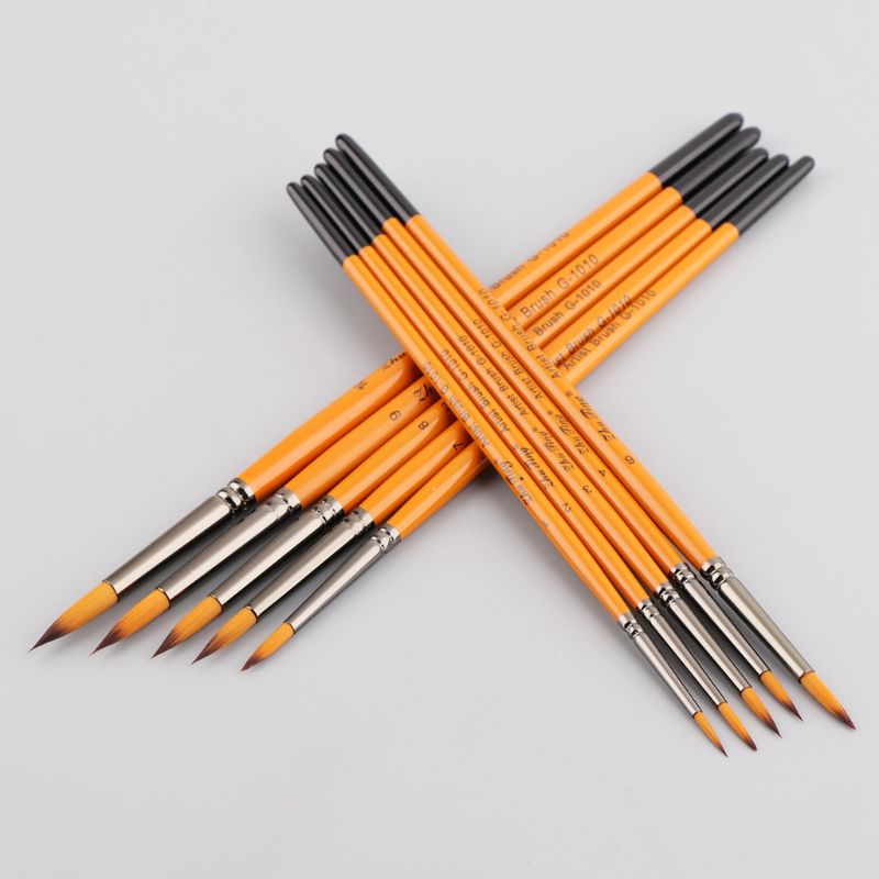 Fin håndmalet tynd pen kunst forsyninger tegnepunkt spids akvarel nylon pensel akryl olie maleri håndværk