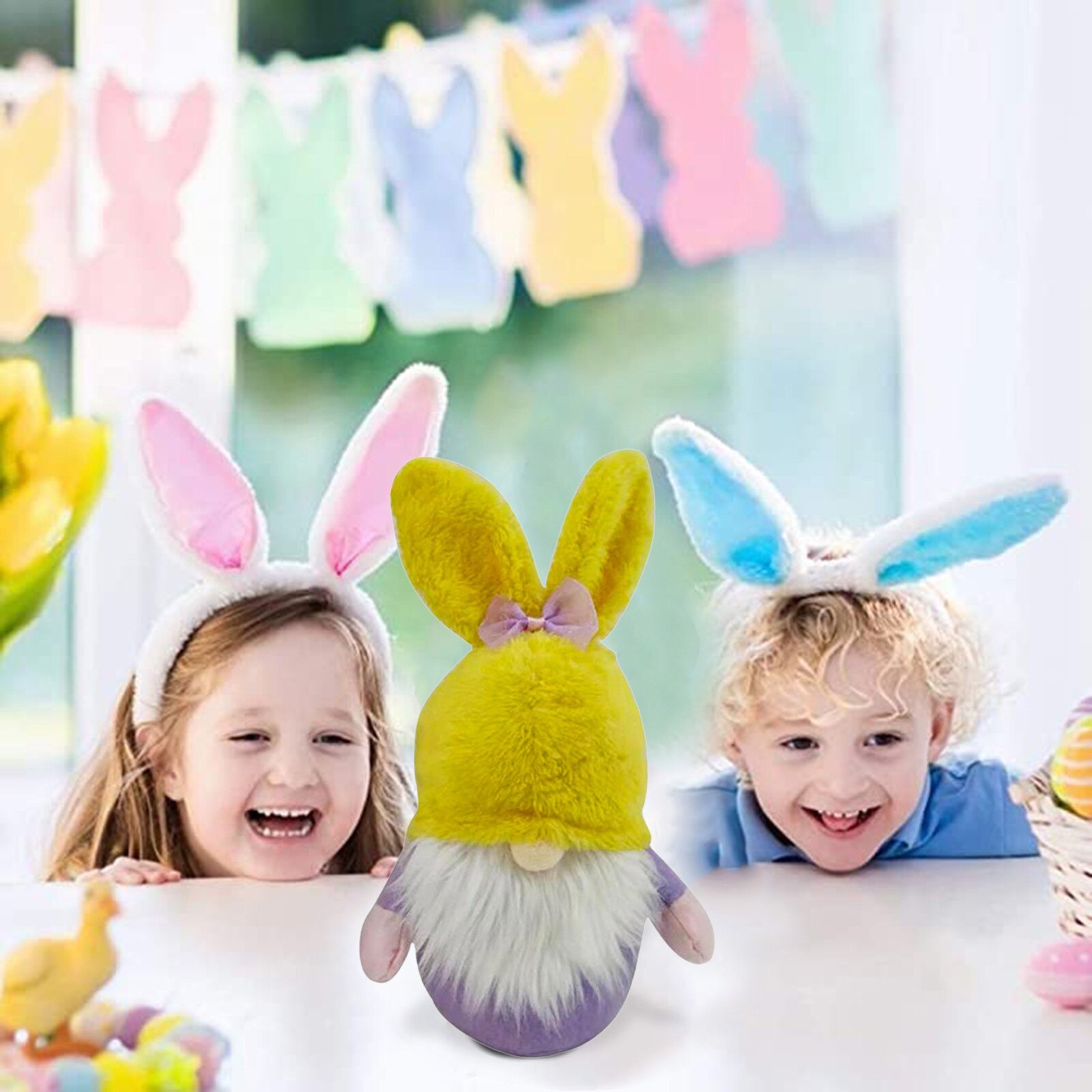 2Pc Pasen Bunny Gnomes Lente Kamer Faceless Pop Decoraties Pluche Dwerg Thuis Party Decor Kinderen Speelgoed # T2G