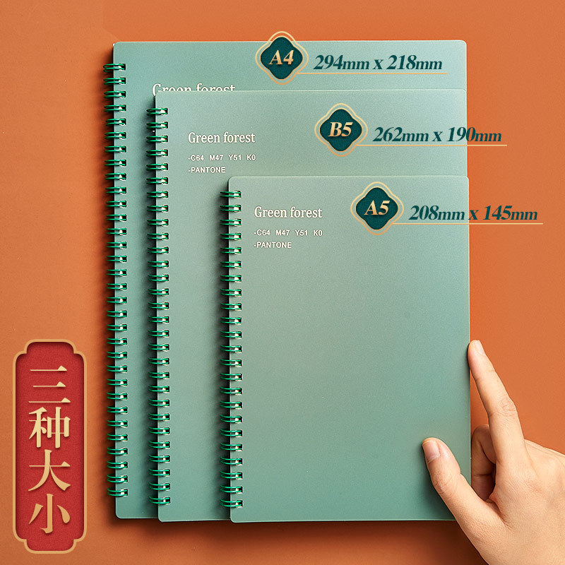 Retro A4/A5/B5 Spoel Notebook Morandi Dagboek Dagelijks Wekelijks Maandelijkse Planner Spiraal Notebook School Kantoorbenodigdheden