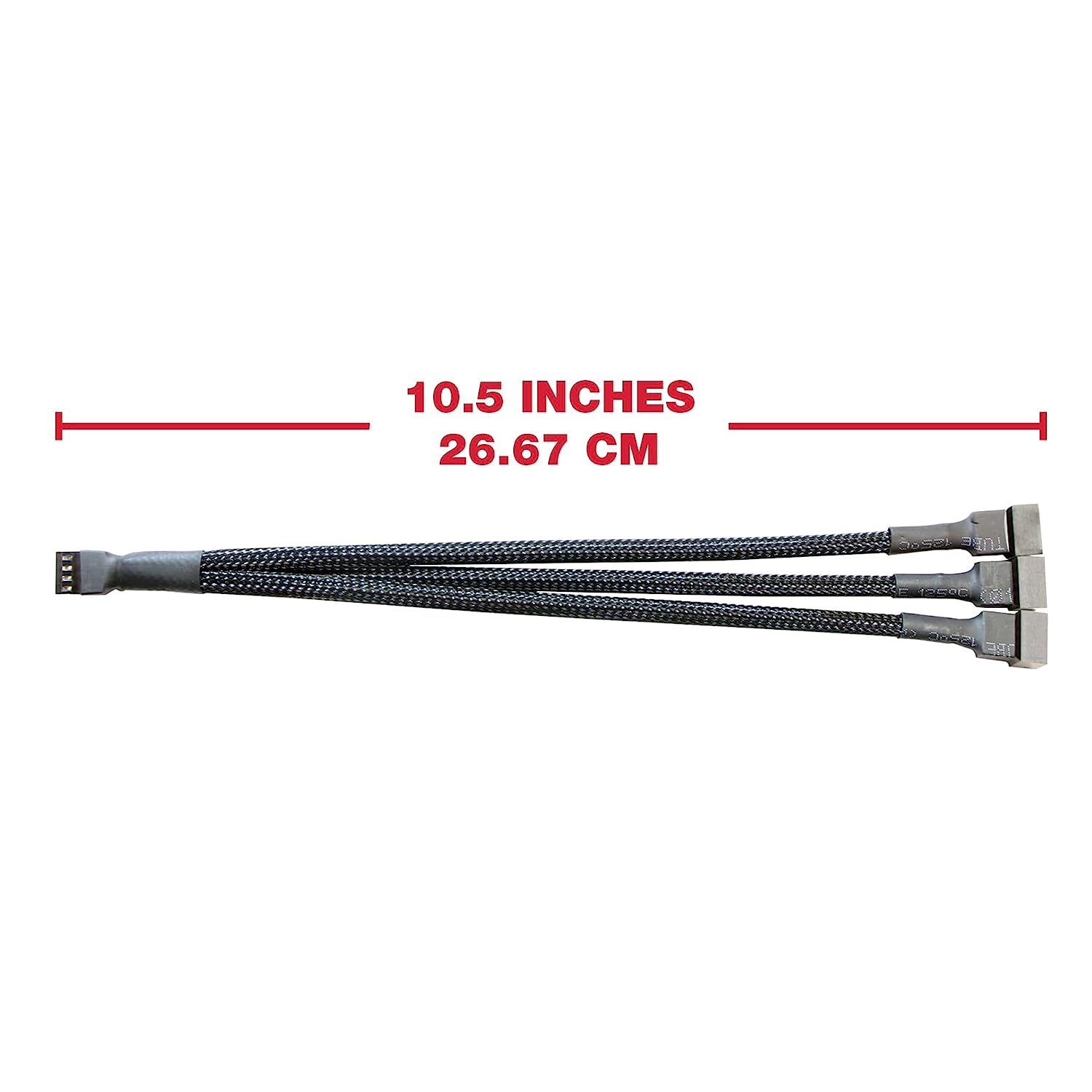 4-pins 1 tot 3-weg PWM Fan Splitter Kabel Gekoeld 1 tot 3 Way Tap Sleeve Extension Gevlochten Kabel Verlenging Fan Connector