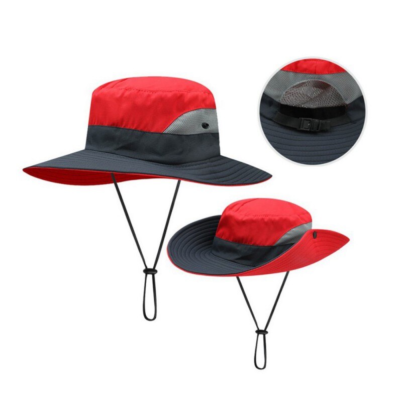 Paardenstaart Zonnehoed Vrouwen \ 'S Outdoor Uv-bescherming Opvouwbare Mesh Brede Rand Strand Vissen Cap