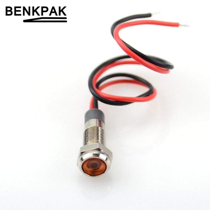 6mm LED indicator light 3V 6V 12V 24V 220V signal lamp